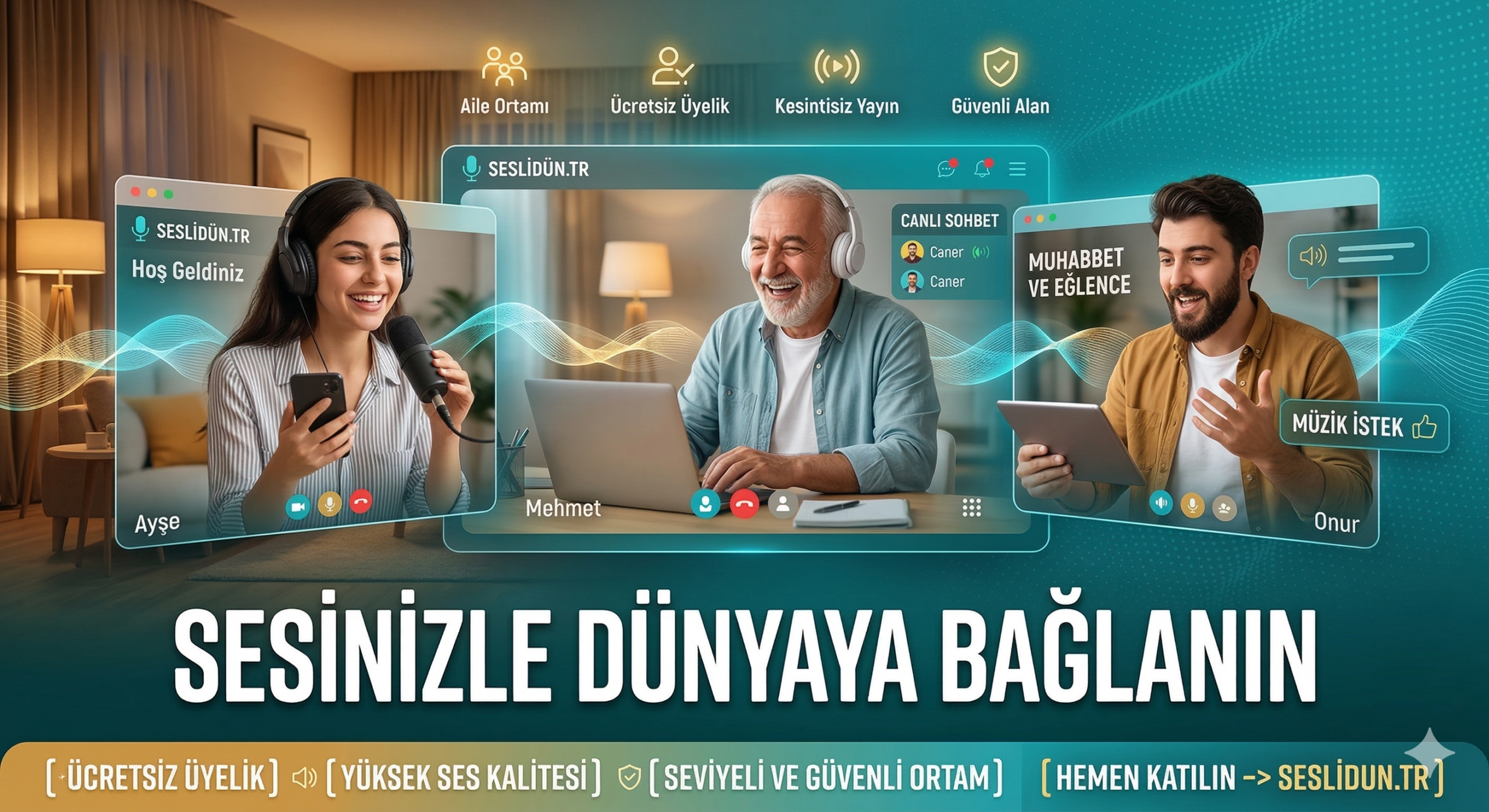 Seslidun.tr Sesli Sohbetin Yeni ve Güvenilir Adresi